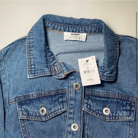 Blue Denim Mini Dress - Picture 2 of 5